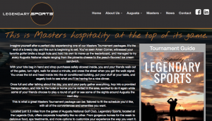 Legendary Sports website, one of many I was involved with while at M3 Agency